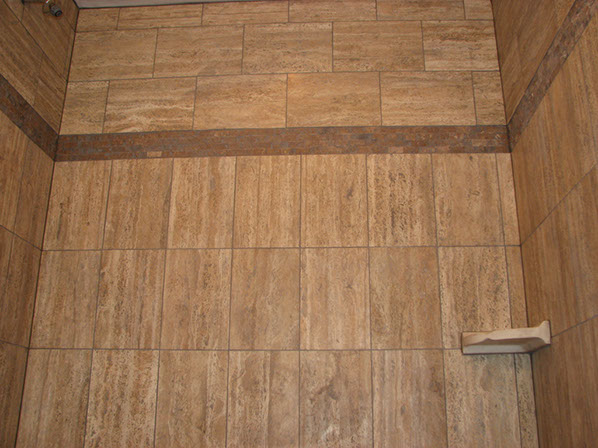 travertine tile stall shower-voorhees,nj