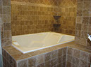 travertine tile jacuzzi